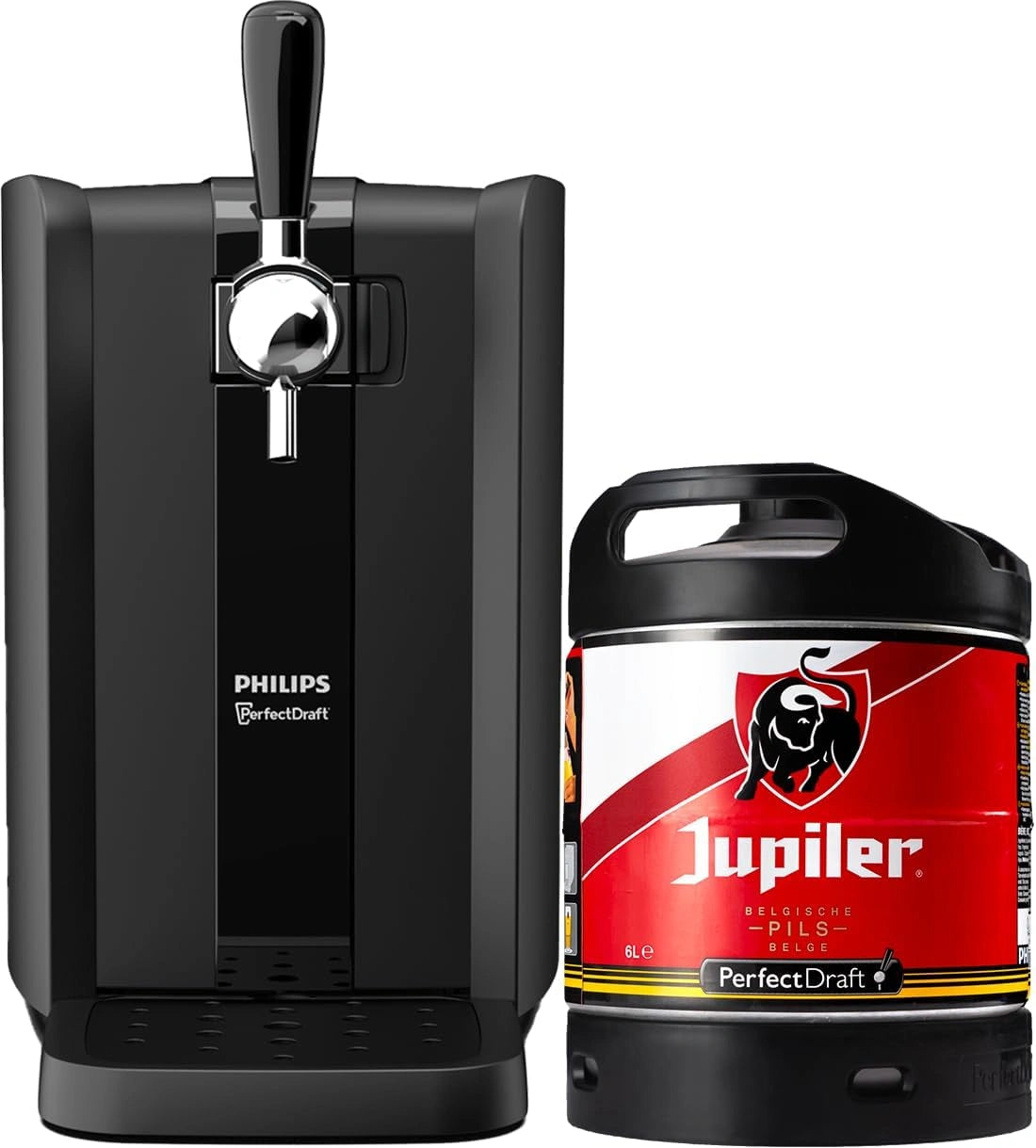 Tireuse ¨¤ Bi¨¨re PerfectDraft avec F?t Jupiler 6L - Fra?cheur ¨¤ 3¡ãC pour 30 Jours - Cadeau Id¨¦al pour les Amateurs