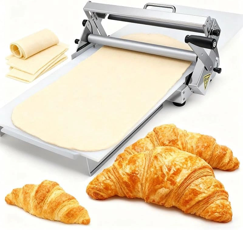 Machine ¨¤ Pates Pliable - ¨¦paisseur R¨¦glable, Id¨¦ale pour Pizzas, Croissants et Patisseries, Type de Table 300