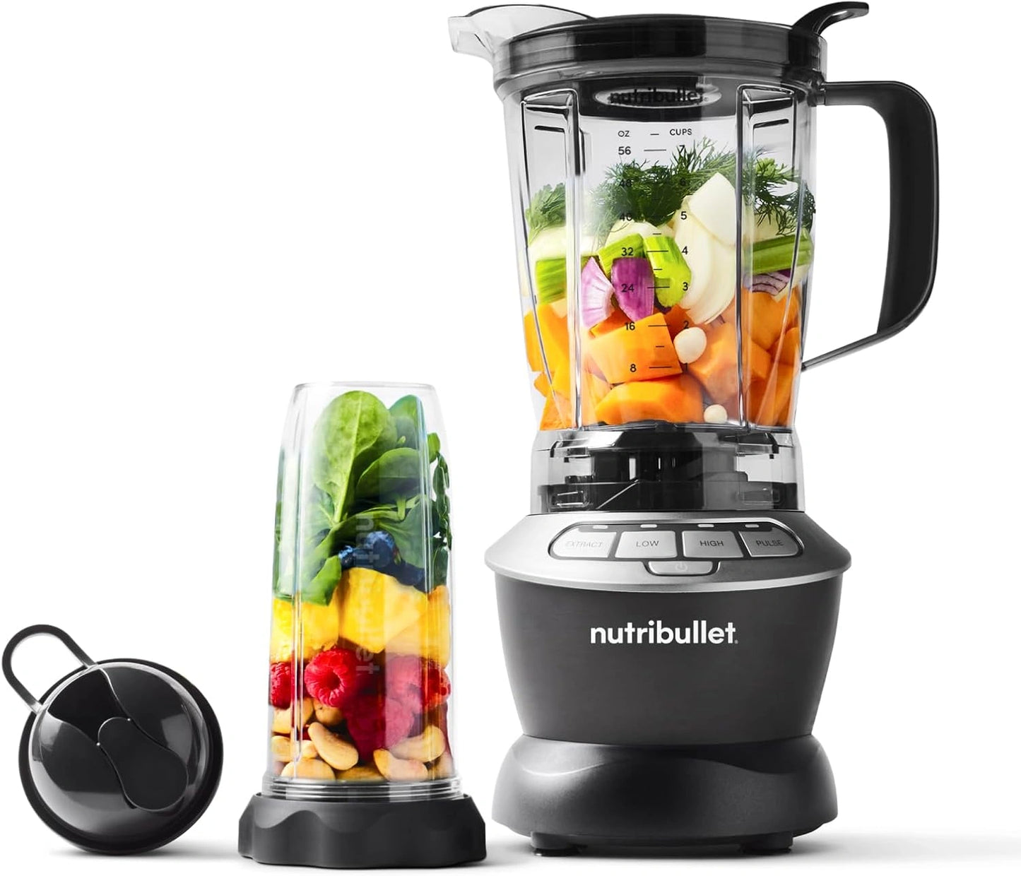 Blender Nutribullet 1000W, Mixeur Multifonctionnel, 1.6L, Gris, Mod¨¨le NBF450DG