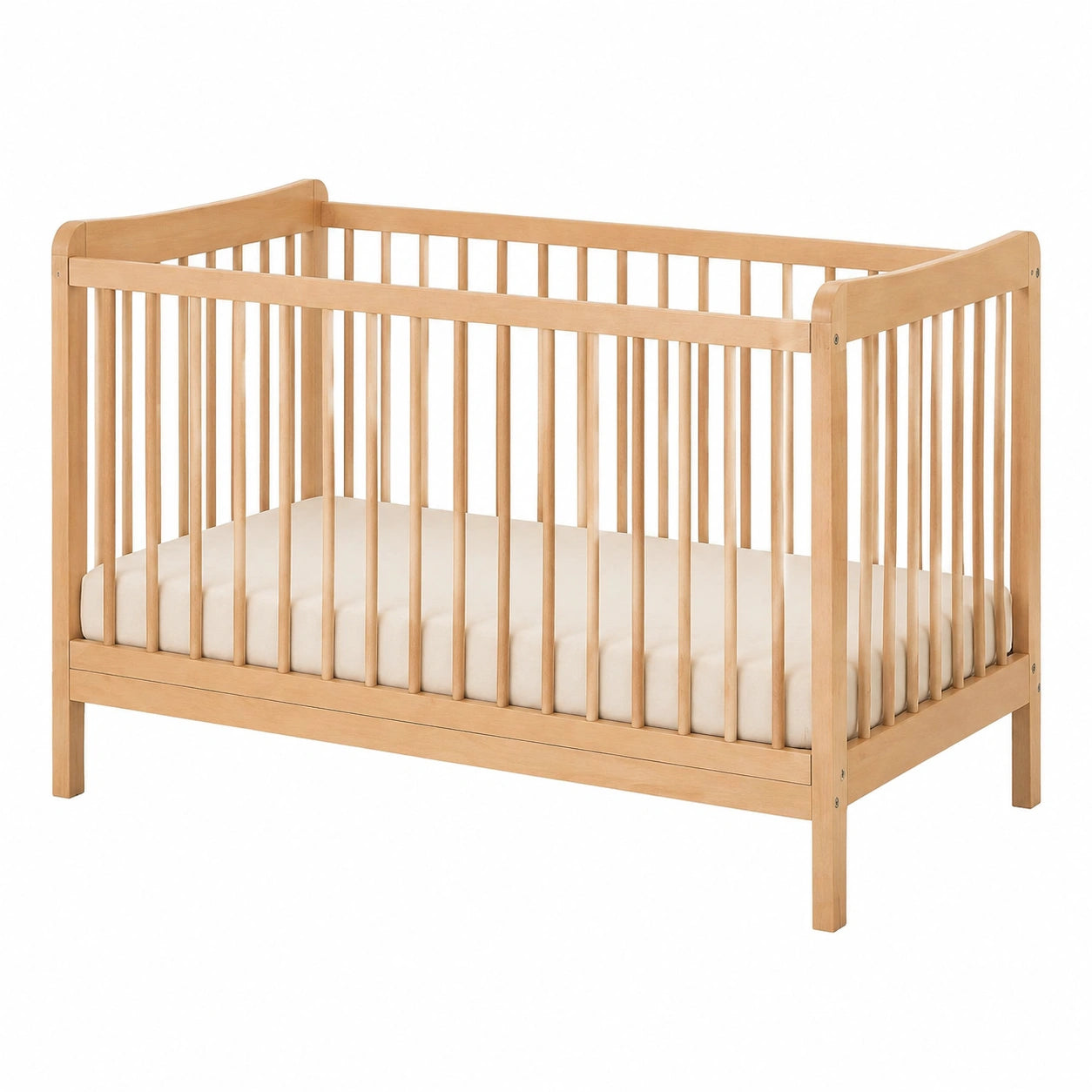 Lit bébé transformable en lit junior avec sécurité, réglable en hauteur