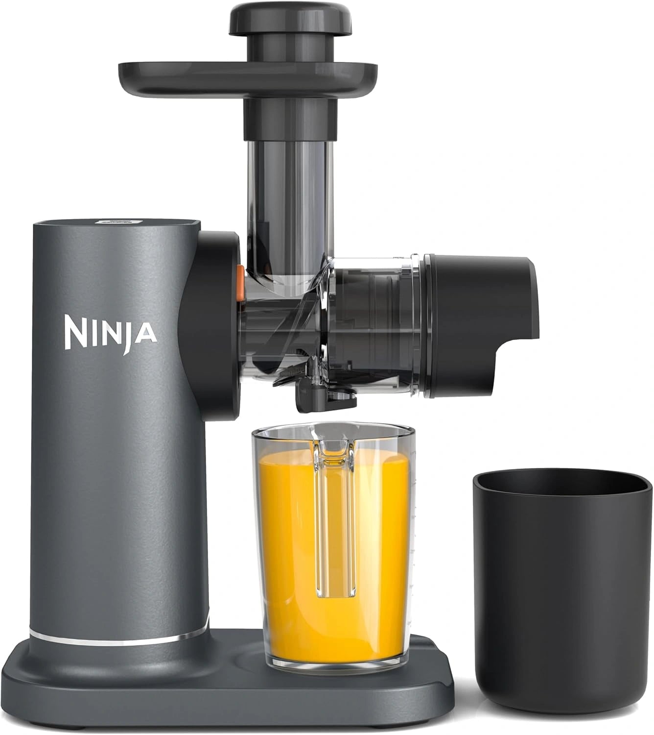 Extracteur de Jus Ninja avec Pression ¨¤ Froid - Carafe 700 ml, R¨¦cup¨¦rateur de Pulpe 1,1 L, Compact et Lavable