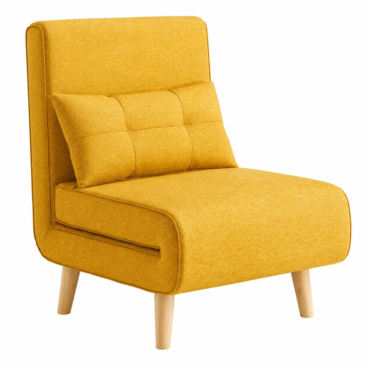 Fauteuil-lit convertible 1 place avec dossier réglable pour salon