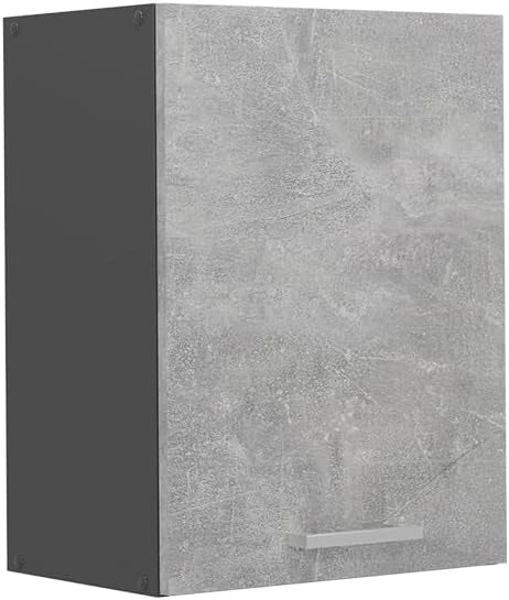 Armoire de Cuisine Murale Vicco R-Line, B¨¦ton, 45 cm, Modulable et Personnalisable