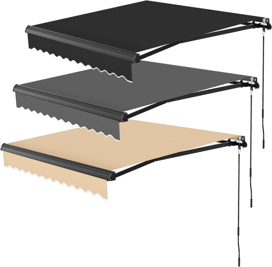 Auvent ¨¦lectrique 300x200 cm, Bras Articul¨¦s avec T¨¦l¨¦commande, Protection Solaire pour Balcon et Terrasse, Inclinaison R¨¦glable 0 ¨¤ 45¡ã, R¨¦sistant aux Intemp¨¦ries