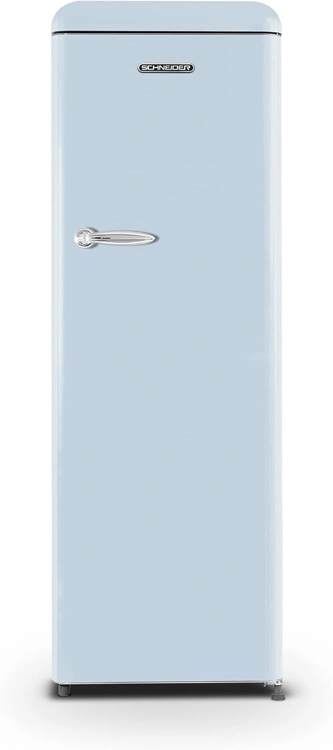 R¨¦frig¨¦rateur Vintage 1 Porte Schneider 337L, Froid brass¨¦, D¨¦givrage Automatique, Pose Libre, Bleu