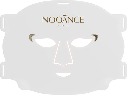 Masque LED Anti-?ge Professionnel avec 254 LEDs - Technologie Photobiomodulation 633/830 nm pour R¨¦duction des Rides, Am¨¦lioration de la Fermet¨¦ et de l'¨¦clat