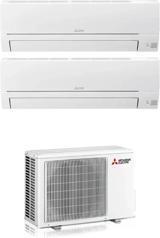 Mitsubishi MSZ-HR Climatiseur Double Split 2x9000 BTU Inverter A++/A+