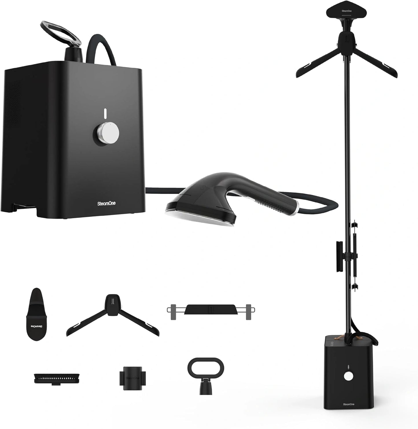 SteamOne SteamCube D¨¦froisseur Professionnel 2900W Noir - 10 Bars, 125g/min, R¨¦servoir 2.5L, Usage Vertical et Horizontal