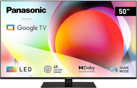 T¨¦l¨¦viseur Panasonic 50" 4K UHD LED, Smart TV 2024 avec Google Assistant et Dolby