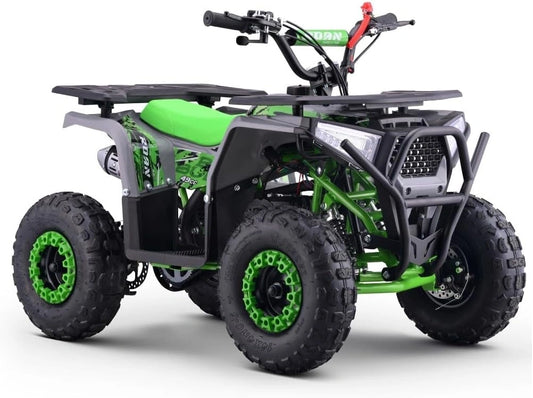 Mini Quad ATV 49 cc pour Enfants - Vert, Essence M¨¦lang¨¦e
