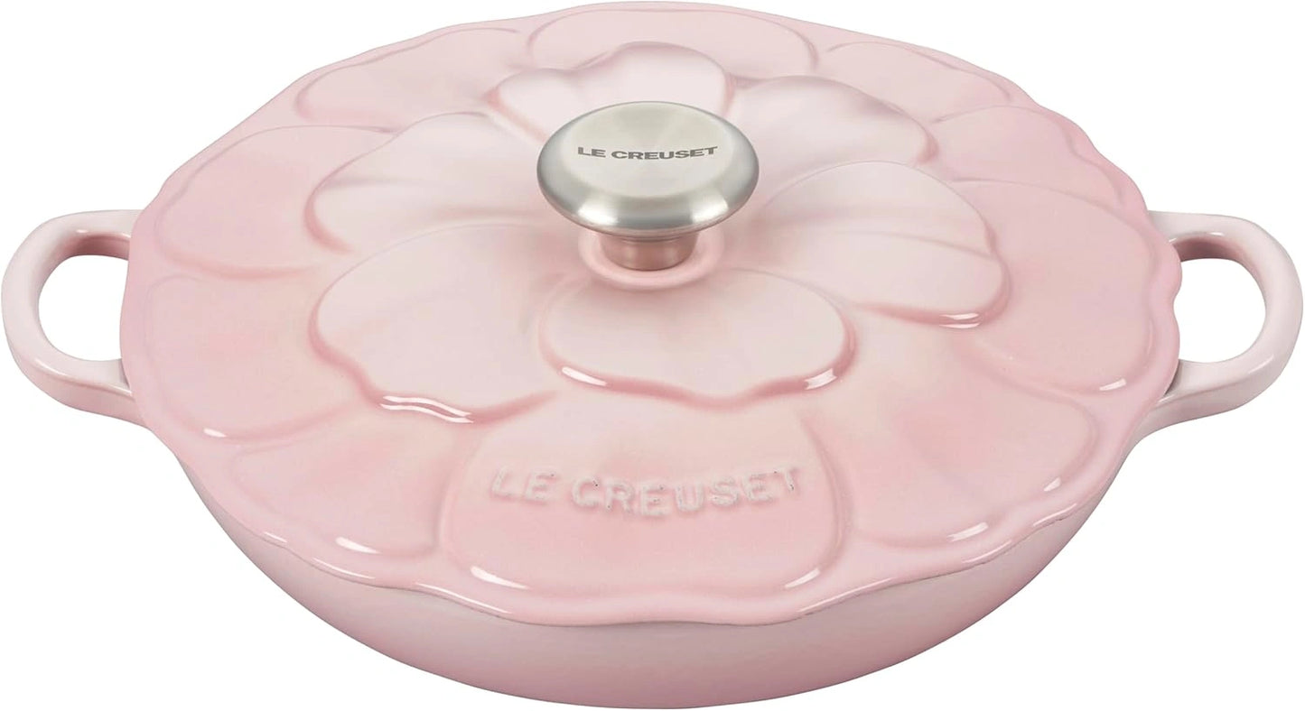 Brassi¨¨re Signature en Fonte ¨¦maill¨¦e, 2,25L, Rose Coquillage - Le Creuset