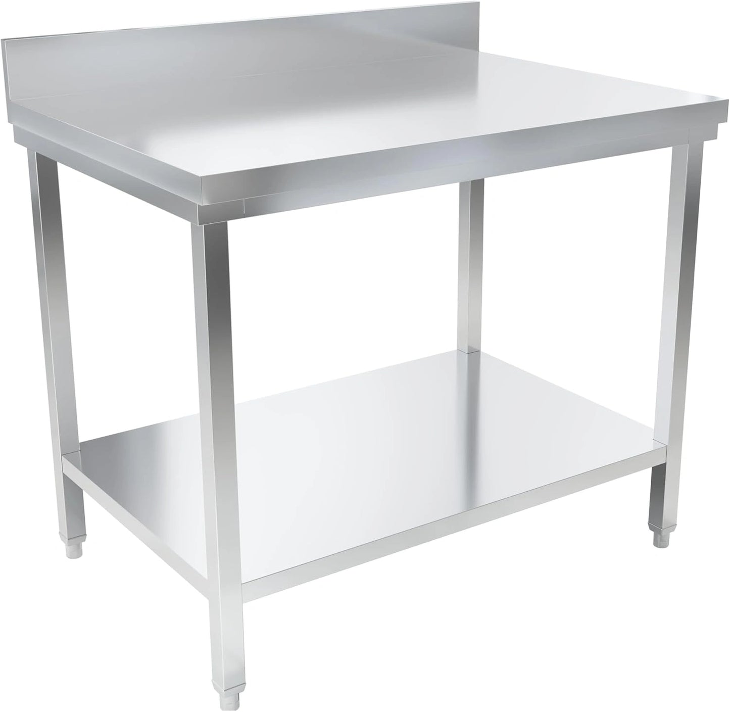 Table de Travail en Acier Inoxydable 100x70x85cm Argent¨¦e - METRO Professional