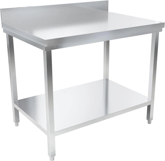 Table de Travail en Acier Inoxydable 100x70x85cm Argent¨¦e - METRO Professional