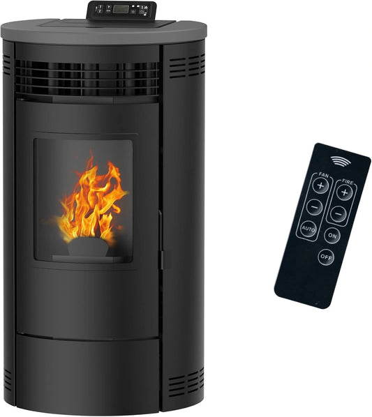 Po¨ºle ¨¤ granul¨¦s ¨¦tanche Sannover Flavia 9,5 kW Noir