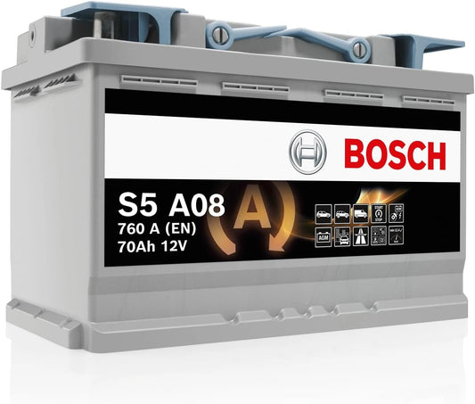 Batterie Voiture Bosch S5 A08 70Ah AGM 12V pour Start-Stop et R¨¦cup¨¦ration d'¨¦nergie