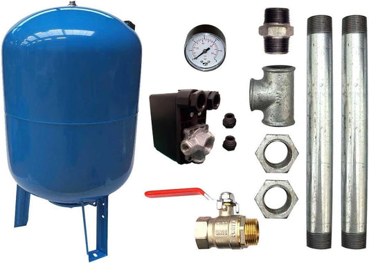 Syst¨¨me de Surpression d'Eau Vertical 300L avec Pressostat et Manom¨¨tre