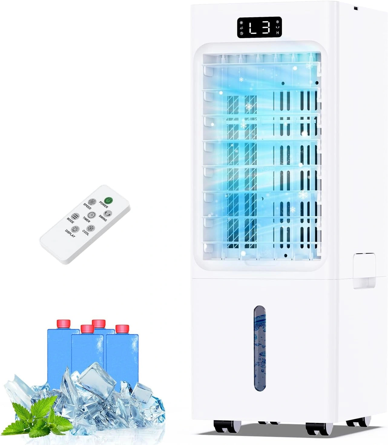 Climatiseur Portable Multifonction 4-en-1, 6L Avec T¨¦l¨¦commande