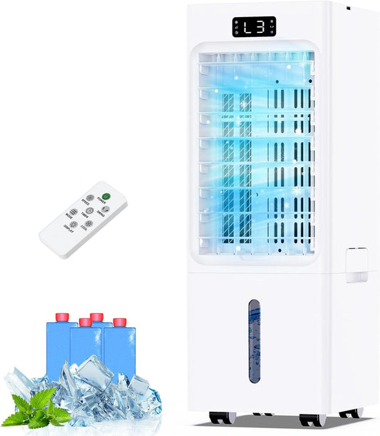 Climatiseur Portable Multifonction 4-en-1, 6L Avec T¨¦l¨¦commande