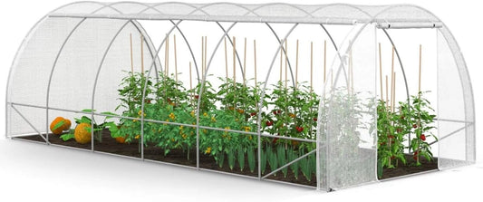 Serre de Jardin 4 Saisons 18m2 Blanche pour Culture Mara?ch¨¨re 6x3m