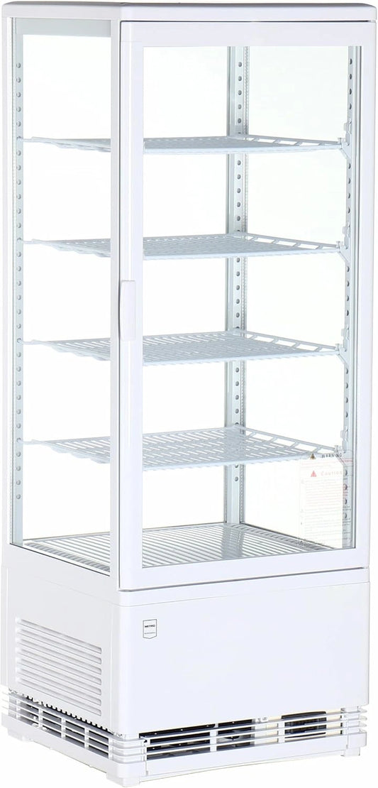 Vitrine R¨¦frig¨¦r¨¦e Professionnelle 98L, Blanc, 42.8x38.6x111 cm