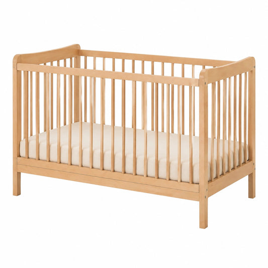 Lit bébé transformable en lit junior avec sécurité, réglable en hauteur