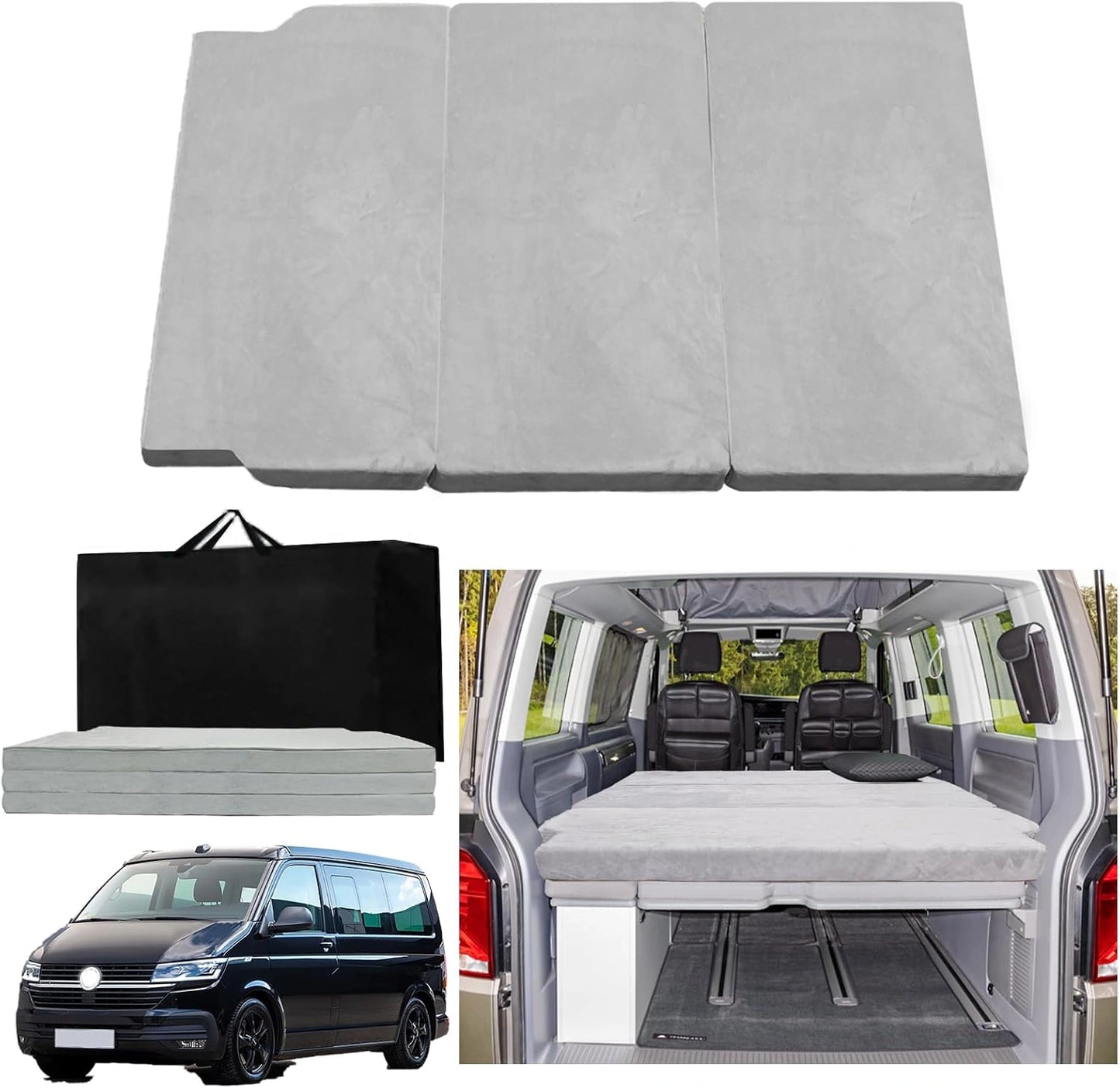 Matelas Pliant ¨¦paisseur Compatible VW T5 T6 Camping-Car