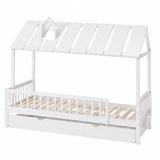 Lit superposé pour enfants 120x200 avec lit gigogne et rangement intégré