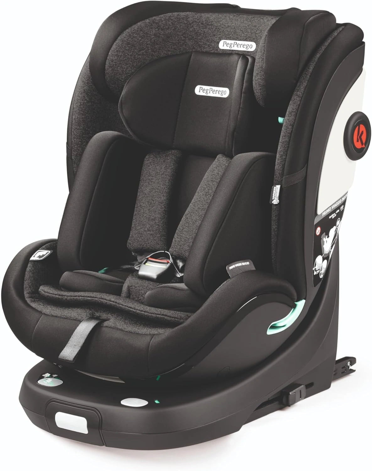 Si¨¨ge Auto Pivotant 360¡ã PEG Perego Primo 360 EVO, i-Size, 40-150 cm, Enfant 0-12 Ans, Base ISOFIX Incluse