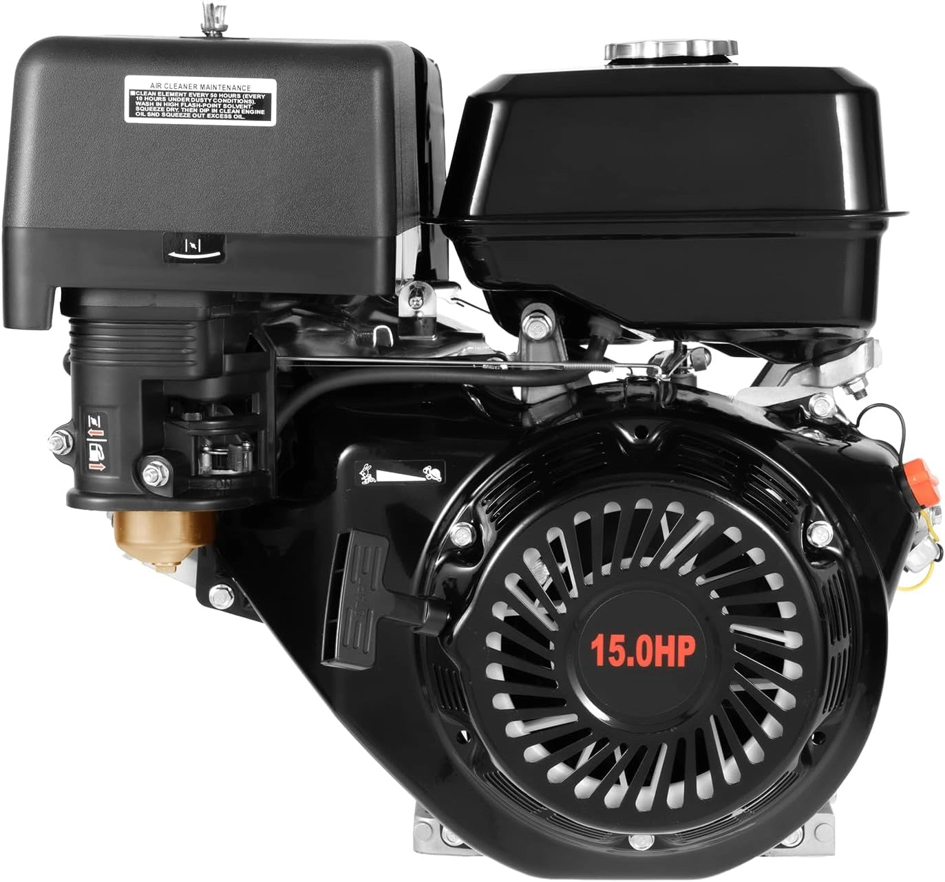 Moteur 4 temps 420cc 15CV OHV refroidi ¨¤ l'air avec alarme d'huile