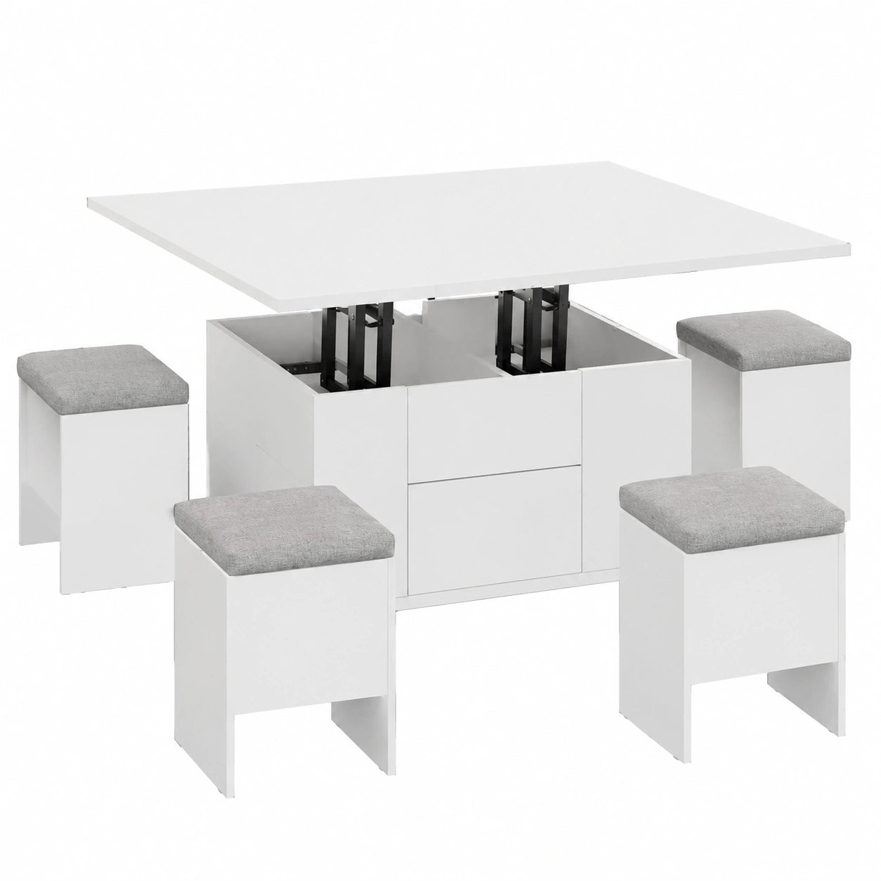 Table basse multifonctionnelle avec espace de rangement caché