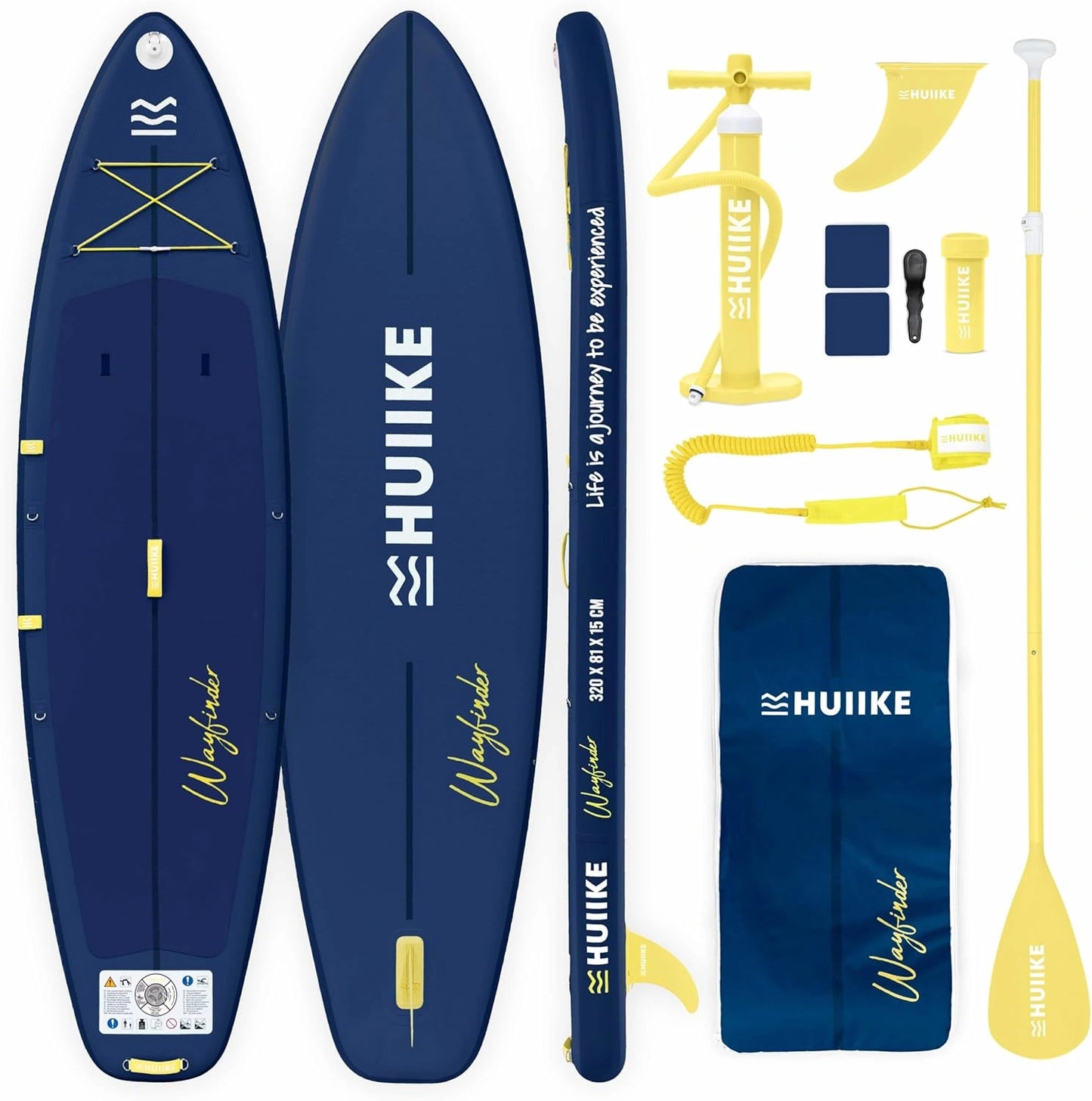 Planche Paddle Gonflable pour Adultes avec Accessoires Complet: Pagaie, D¨¦rive, Laisse, Pompe et Sac ¨¤ Dos. Stabilit¨¦ et R¨¦sistance Sup¨¦rieures. Conversion Kayak Possible