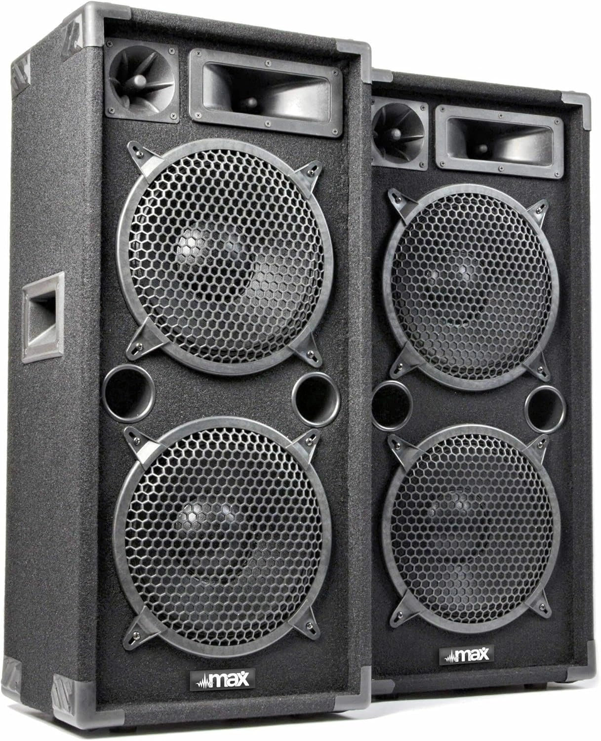 MAX Kit Enceintes 2000W 2x10 pouces