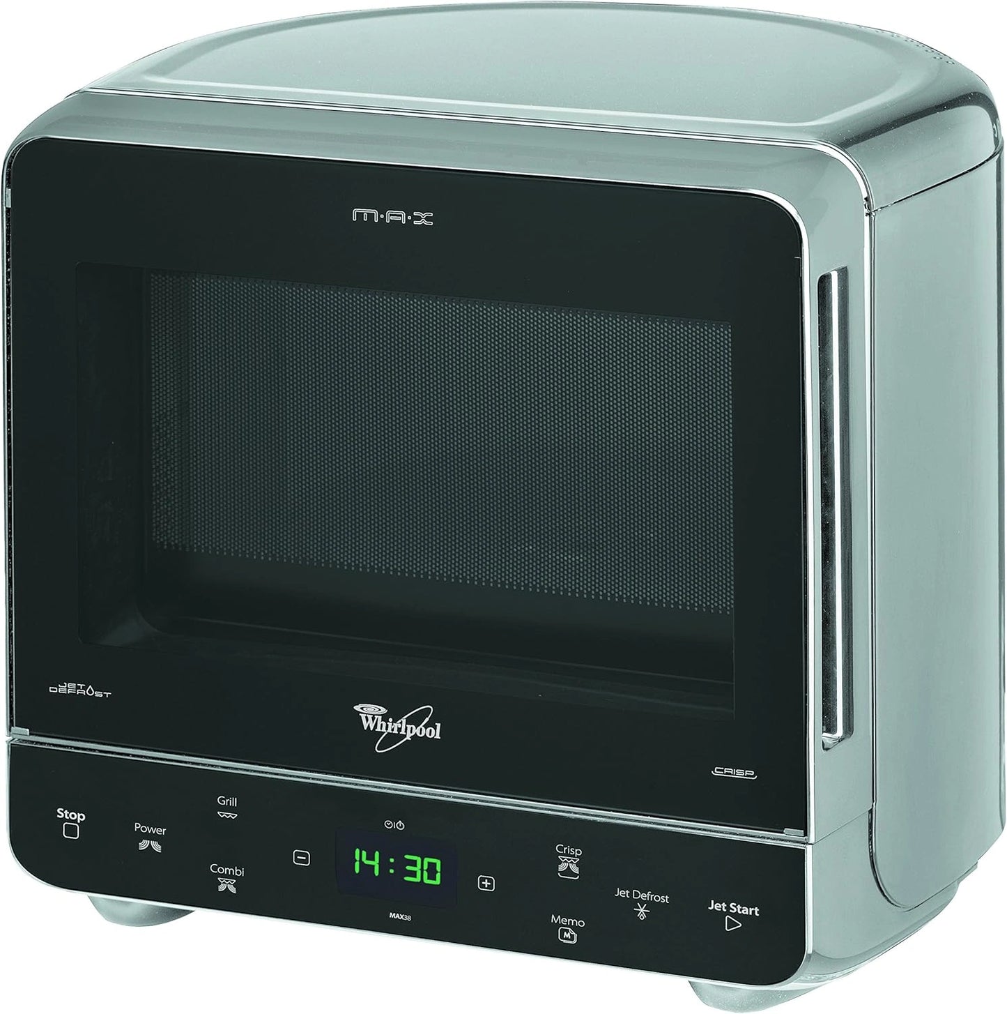 Micro-ondes Whirlpool MAX 38 SL, 700W, 13L, Fonction Jet Start, Argent