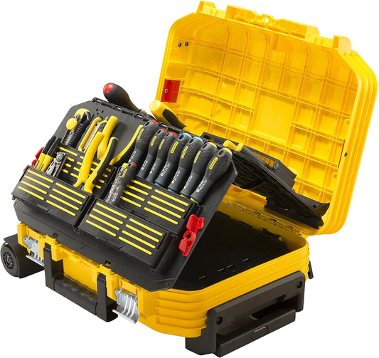 Coffre ¨¤ Outils FatMax Stanley Fmst1-75530, Roulettes et Fibre de Verre, T¨¦l¨¦scopique, 104 Pi¨¨ces