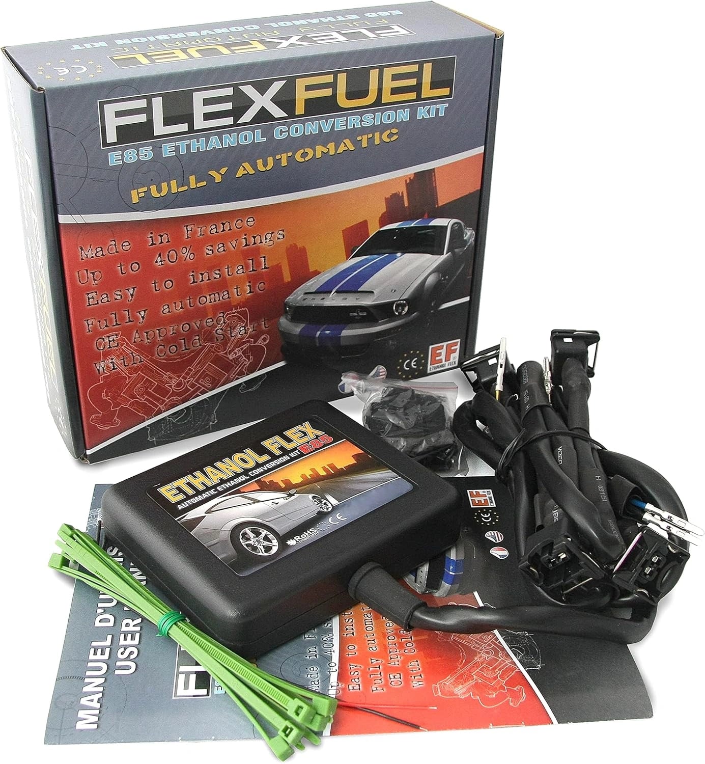 Kit Flex E85 pour Moteurs Essence 4 Cylindres - Compatible avec Toyota, Lexus et Citro?n